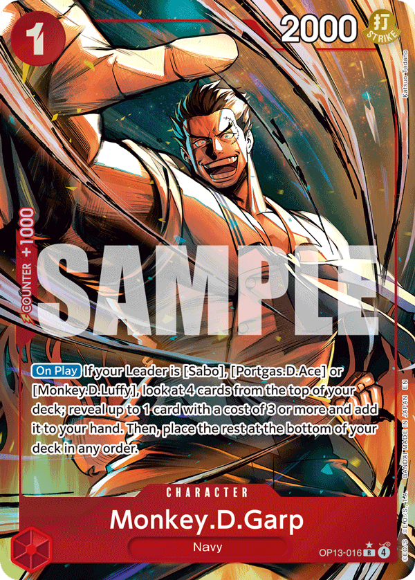 Monkey.D.Garp (Alternate Art) OP13-016_p1 One Piece TCG