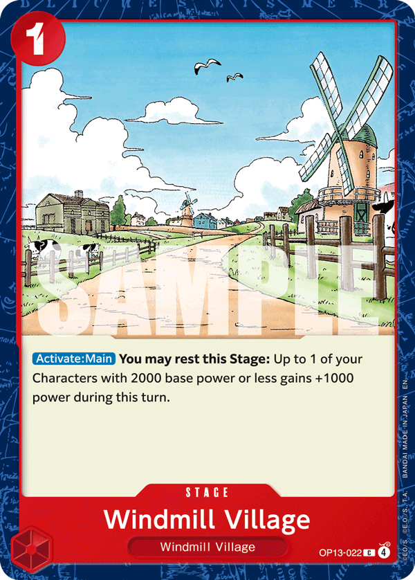 Windmill Village OP13-022 One Piece TCG