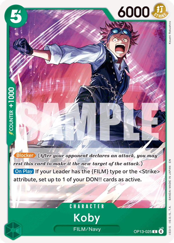 Koby OP13-025 One Piece TCG