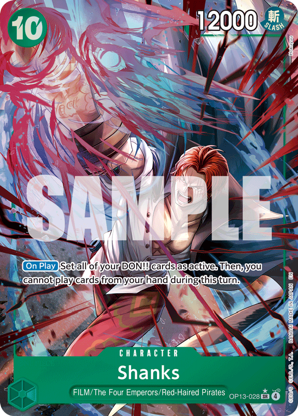 Shanks (028) (Alternate Art) OP13-028_p1 One Piece TCG