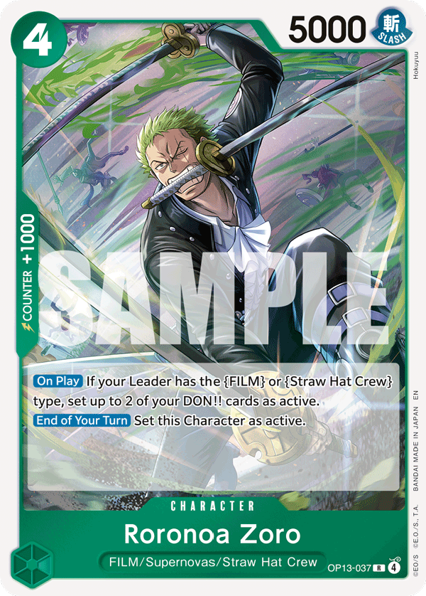 Roronoa Zoro OP13-037 One Piece TCG