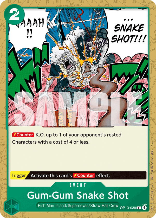 Gum-Gum Snake Shot OP13-039 One Piece TCG