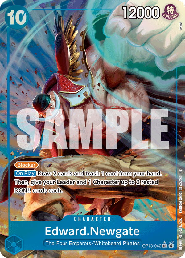 Edward.Newgate (Alternate Art) OP13-042_p1 One Piece TCG