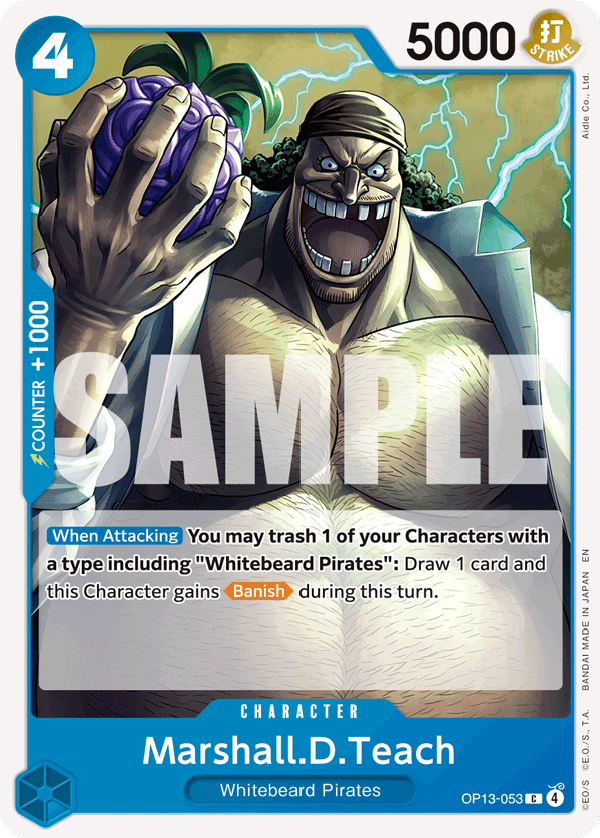 Marshall.D.Teach OP13-053 One Piece TCG