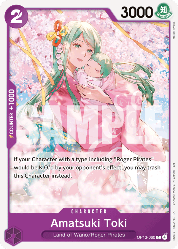 Amatsuki Toki OP13-060 One Piece TCG