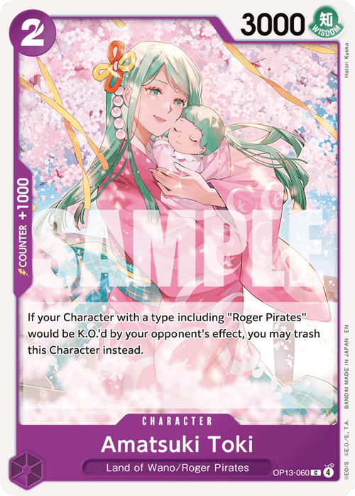 Amatsuki Toki OP13-060 One Piece TCG