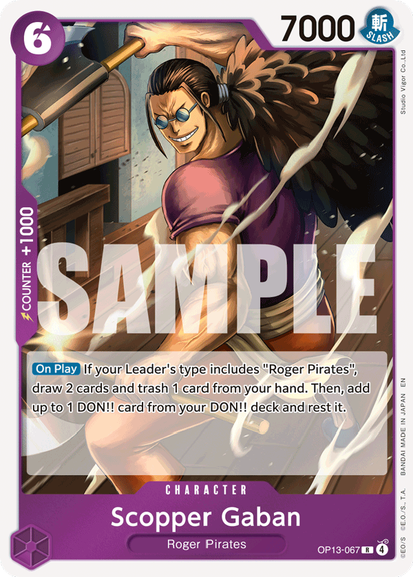 Scopper Gaban OP13-067 One Piece TCG