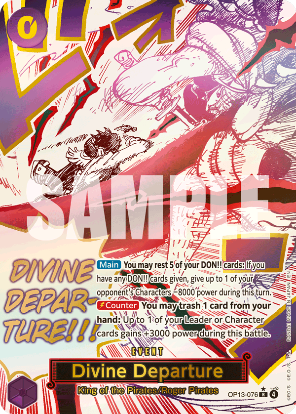 Divine Departure (Alternate Art) OP13-076_p1 One Piece TCG