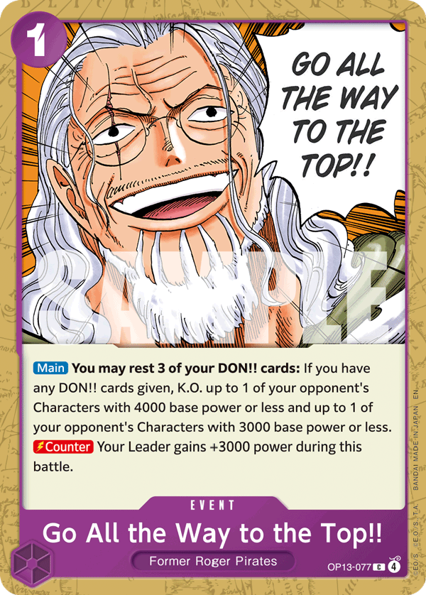 Go All the Way to the Top!! OP13-077 One Piece TCG