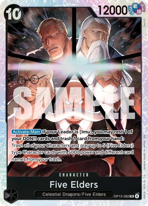 Five Elders OP13-082 One Piece TCG