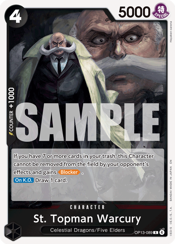 St. Topman Warcury OP13-089 One Piece TCG