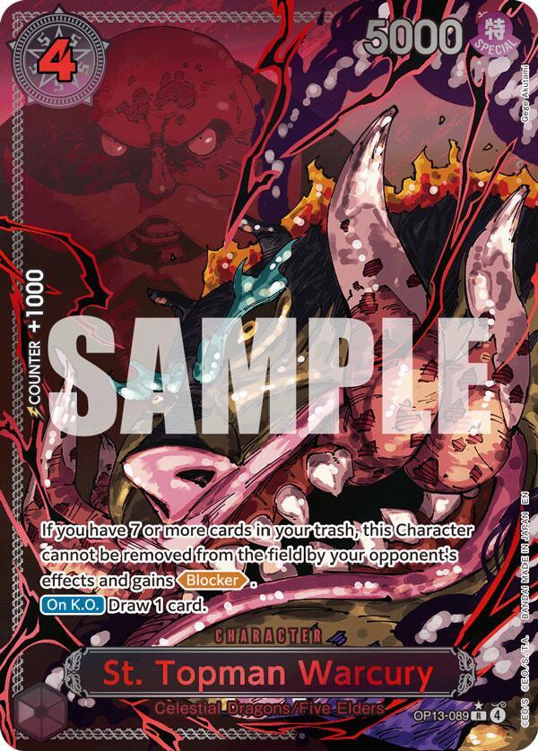 St. Topman Warcury (Parallel) OP13-089_p2 One Piece TCG