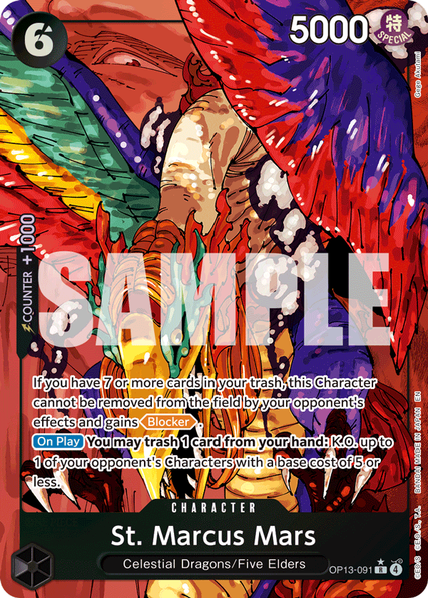 St. Marcus Mars (Alternate Art) OP13-091_p1 One Piece TCG