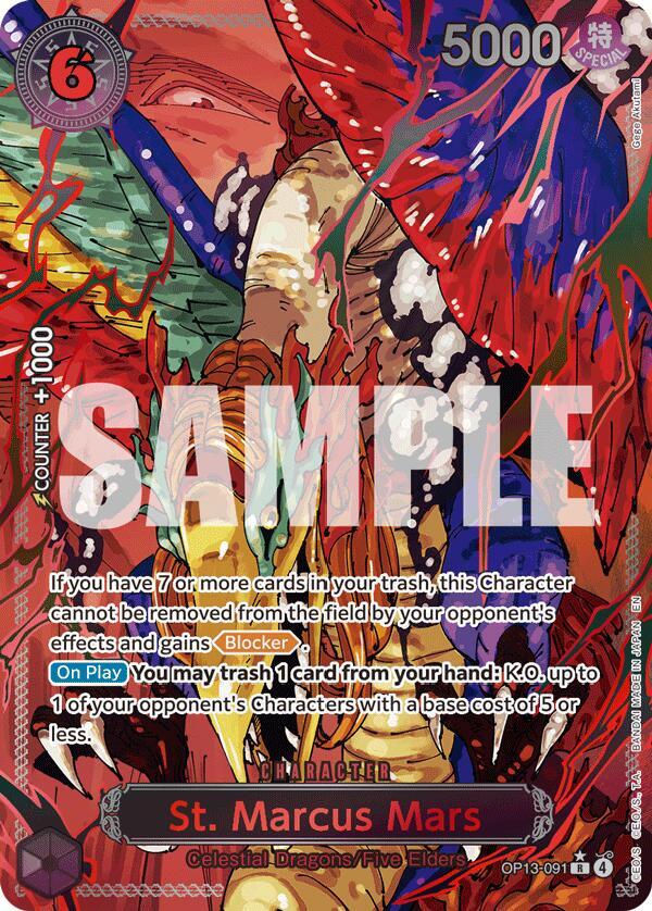 St. Marcus Mars (Parallel) OP13-091_p2 One Piece TCG