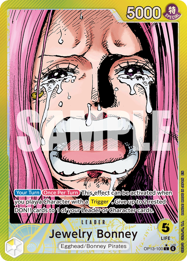 Jewelry Bonney (100) (Alternate Art) OP13-100_p1 One Piece TCG