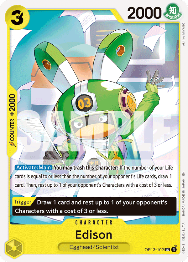 Edison OP13-102 One Piece TCG
