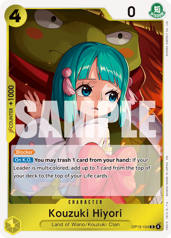 Kouzuki Hiyori OP13-104 One Piece TCG