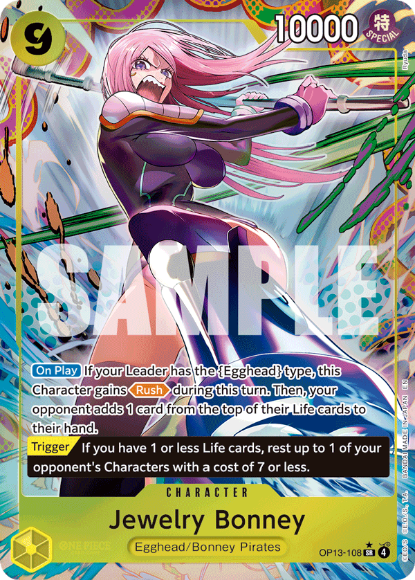 Jewelry Bonney (108) (Alternate Art) OP13-108_p1 One Piece TCG