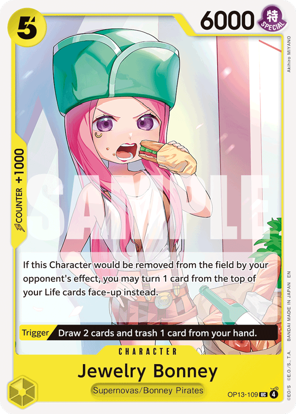 Jewelry Bonney (109) OP13-109 One Piece TCG