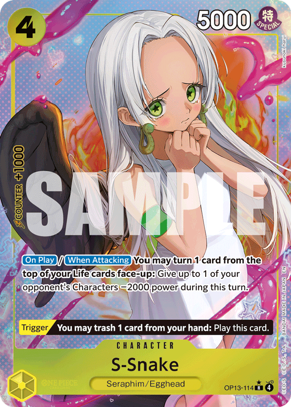 S-Snake (Alternate Art) OP13-114_p1 One Piece TCG