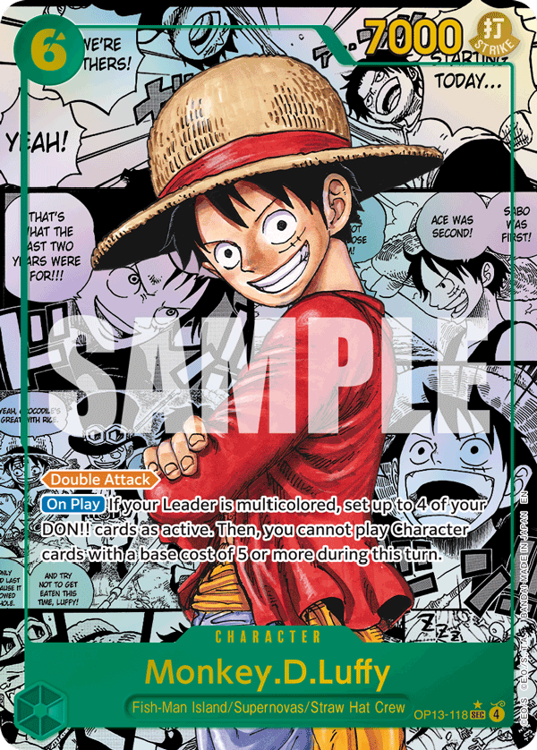Monkey.D.Luffy (118) (Super Alternate Art) OP13-118_p2 One Piece TCG