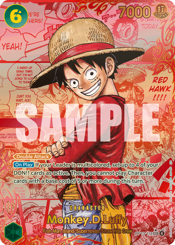 Monkey.D.Luffy (118) (Red Super Alternate Art) OP13-118_p3 One Piece TCG