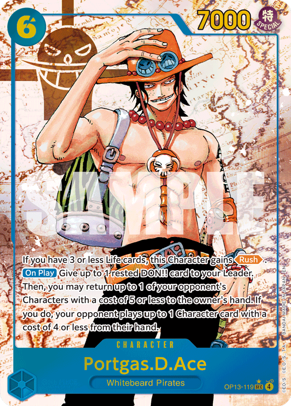 Portgas.D.Ace (119) (Parallel) OP13-119_p1 One Piece TCG