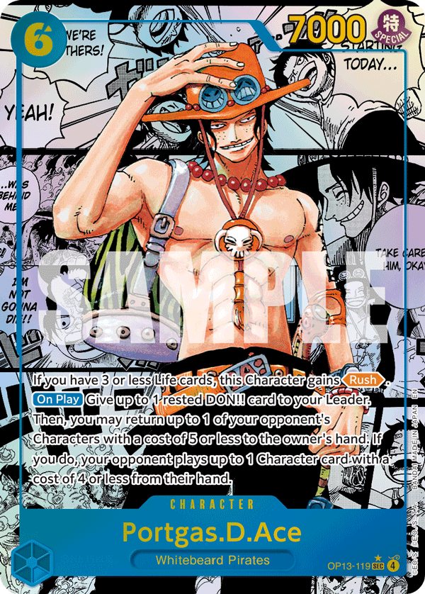 Portgas.D.Ace (119) (Super Alternate Art) OP13-119_p2 One Piece TCG