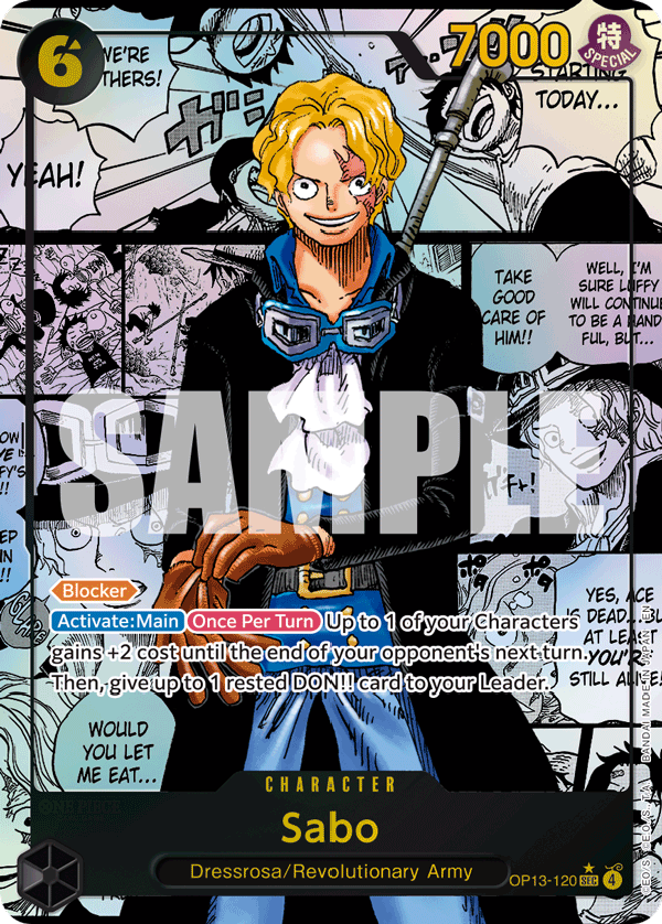 Sabo (120) (Super Alternate Art) OP13-120_p2 One Piece TCG