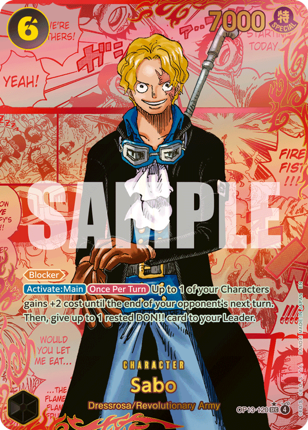 Sabo (120) (Red Super Alternate Art) OP13-120_p3 One Piece TCG