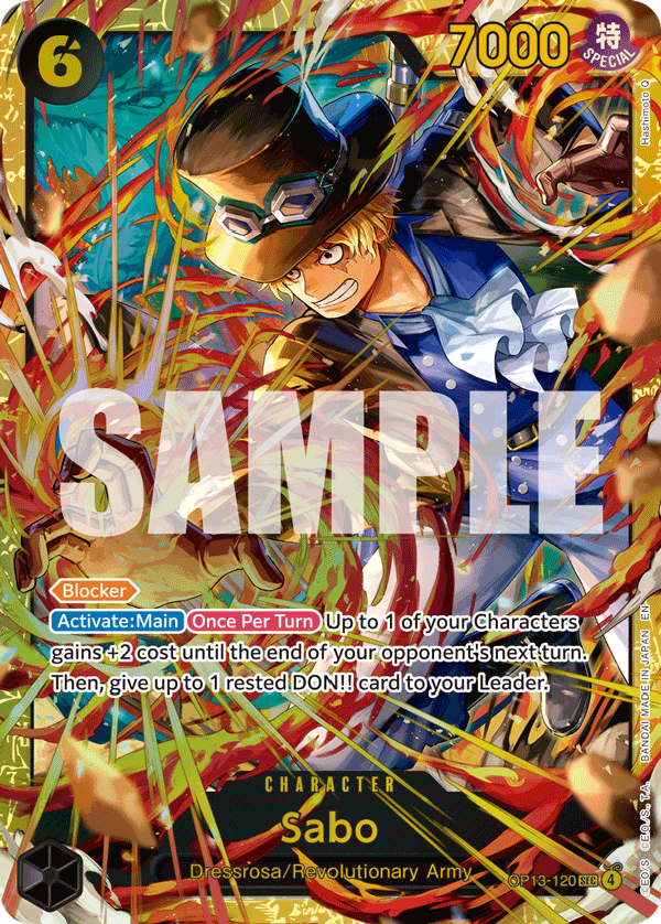 Sabo (120) (SP) OP13-120 One Piece TCG