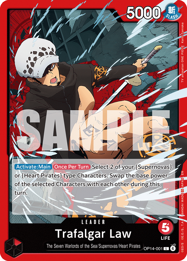 Trafalgar Law - OP14-001 OP14-001 One Piece TCG