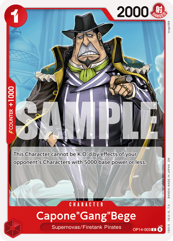 Capone"Gang"Bege OP14-003 One Piece TCG