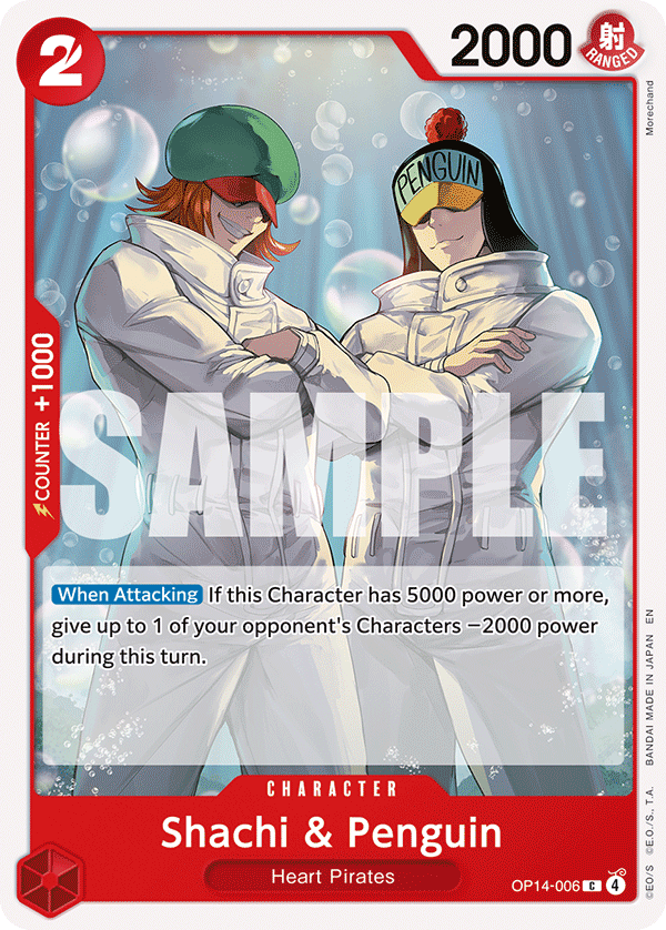 Shachi & Penguin OP14-006 One Piece TCG