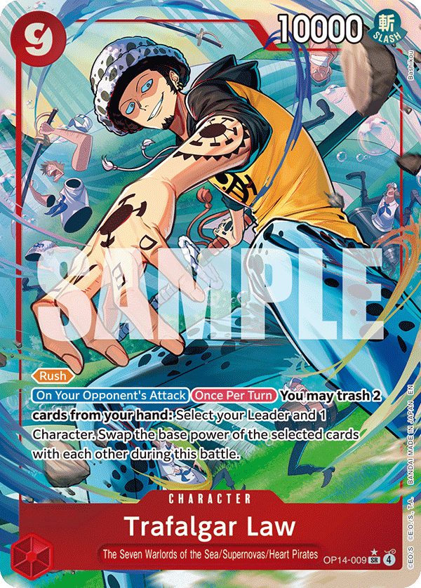 Trafalgar Law - OP14-009 (Alternate Art) OP14-009_p1 One Piece TCG