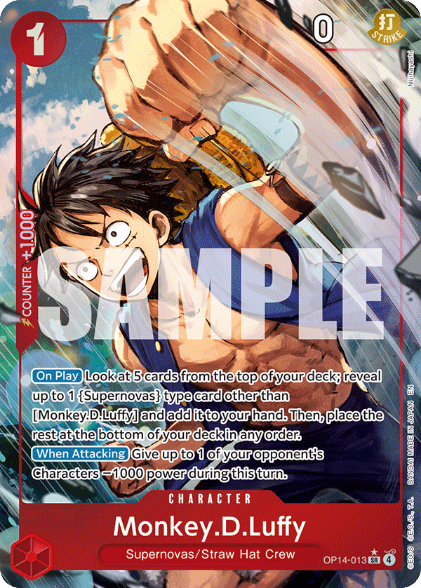 Monkey.D.Luffy - OP14-013 (Alternate Art) OP14-013_p1 One Piece TCG