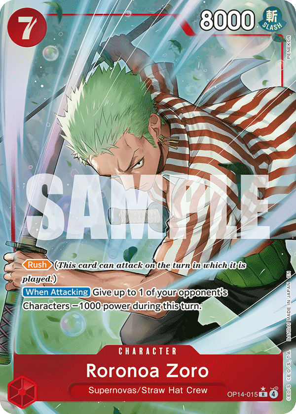 Roronoa Zoro - OP14-015 (Alternate Art) OP14-015_p1 One Piece TCG