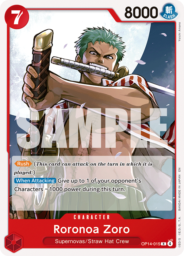 Roronoa Zoro OP14-015_r1 One Piece TCG
