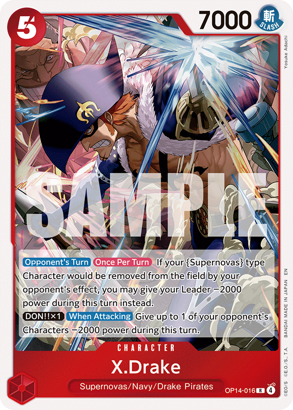 X.Drake OP14-016 One Piece TCG