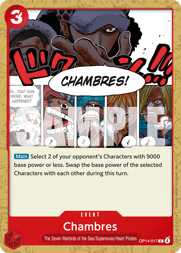 Chambres OP14-017 One Piece TCG