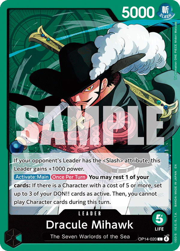 Dracule Mihawk - OP14-020 OP14-020 One Piece TCG