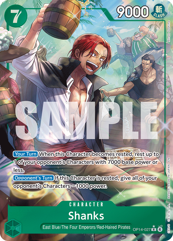 Shanks (Alternate Art) OP14-027_p1 One Piece TCG