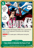 I Never Bother to Remember the Faces of Trash OP14-038 One Piece TCG
