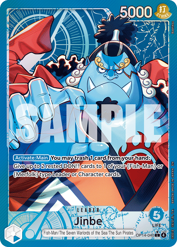 Jinbe - OP14-040 (Alternate Art) OP14-040_p1 One Piece TCG