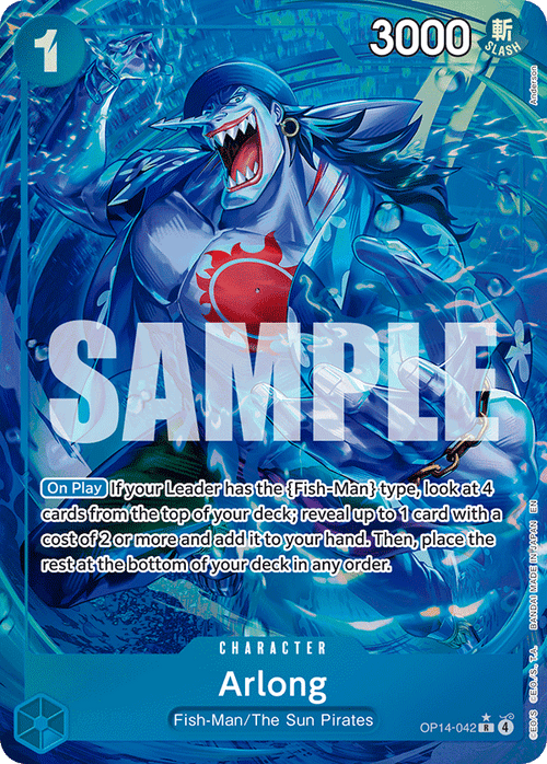 Arlong (Alternate Art) OP14-042_p1 One Piece TCG