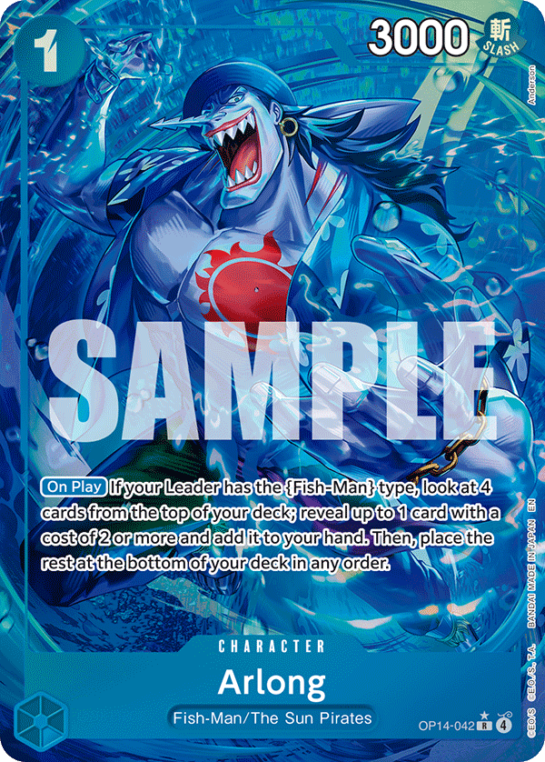 Arlong (Alternate Art) OP14-042_p1 One Piece TCG