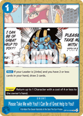 Please Take Me with You!! I Can Be of Great Help to You!! OP14-059 One Piece TCG