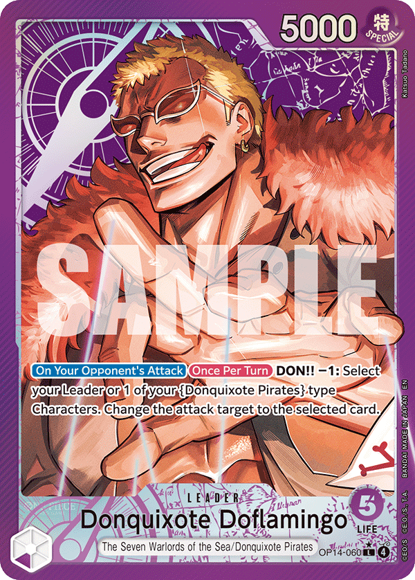Donquixote Doflamingo - OP14-060 (Alternate Art) OP14-060_p1 One Piece TCG