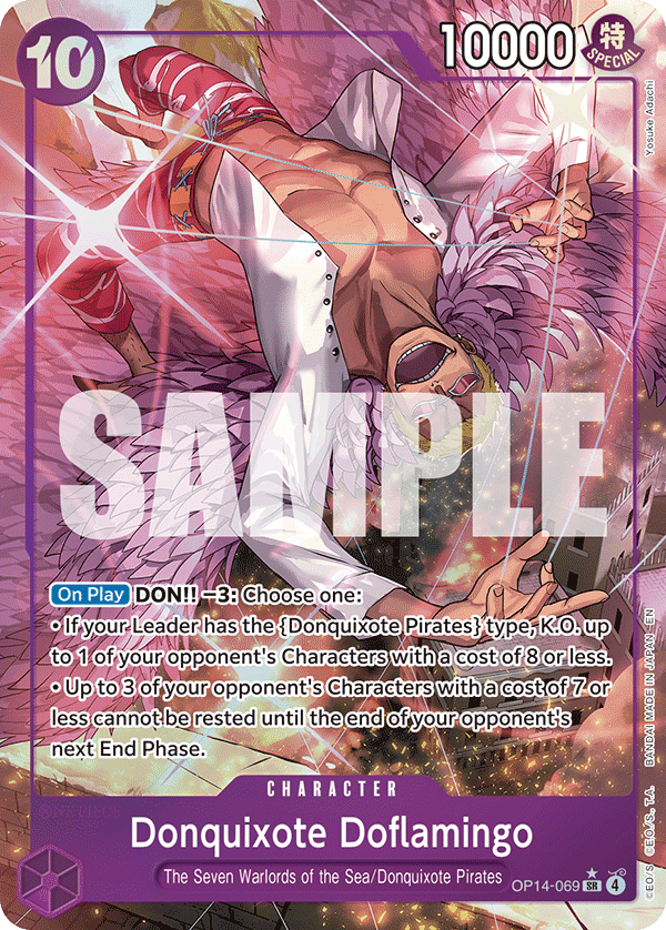 Donquixote Doflamingo - OP14-069 (Alternate Art) OP14-069_p1 One Piece TCG