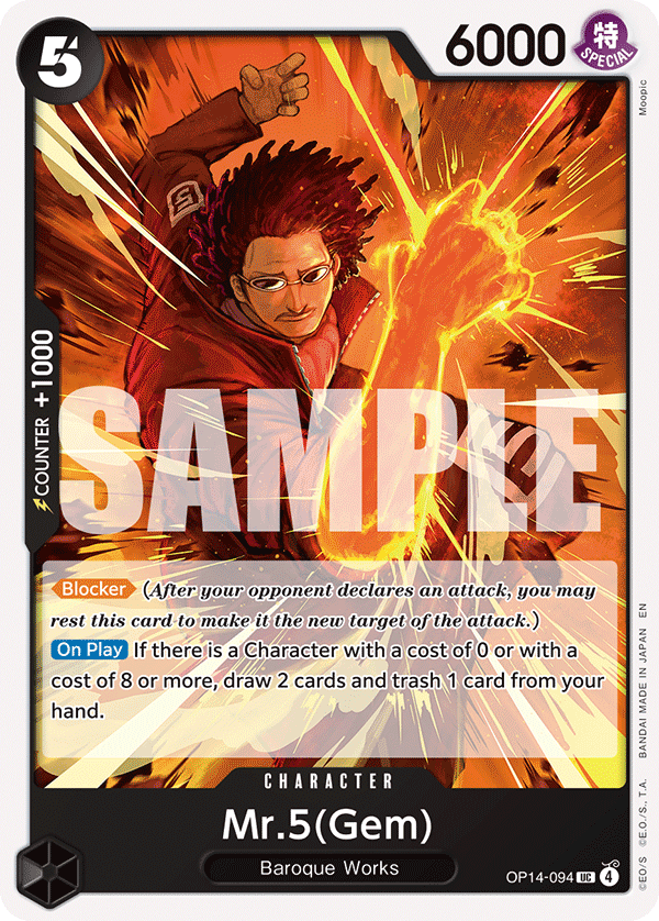 Mr.5(Gem) OP14-094 One Piece TCG